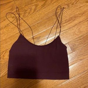 marron urban outfitters bra tank top